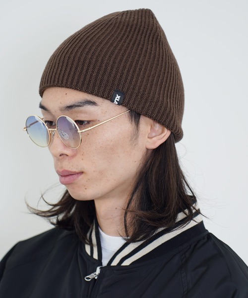 XLARGE(エクストララージ)の「XLARGE / エクストララージ SINGLE BEANIE ニット帽(ニットキャップ/ビーニー・メンズ・ブラウン/バーガンディー/グリーン/ブラック・FREE)」の6枚目の写真