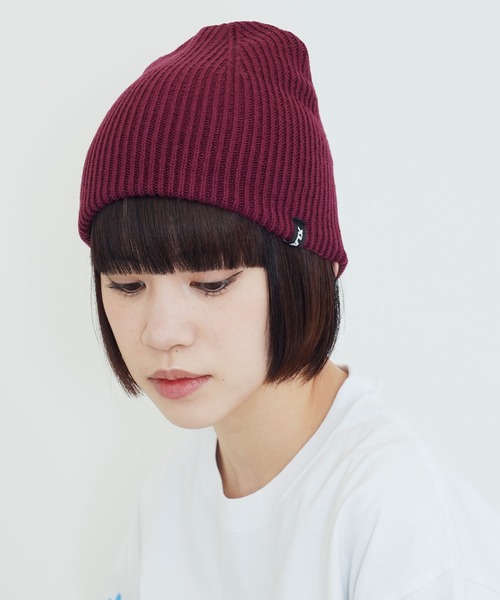 XLARGE(エクストララージ)の「XLARGE / エクストララージ SINGLE BEANIE ニット帽(ニットキャップ/ビーニー・メンズ・ブラウン/バーガンディー/グリーン/ブラック・FREE)」の14枚目の写真