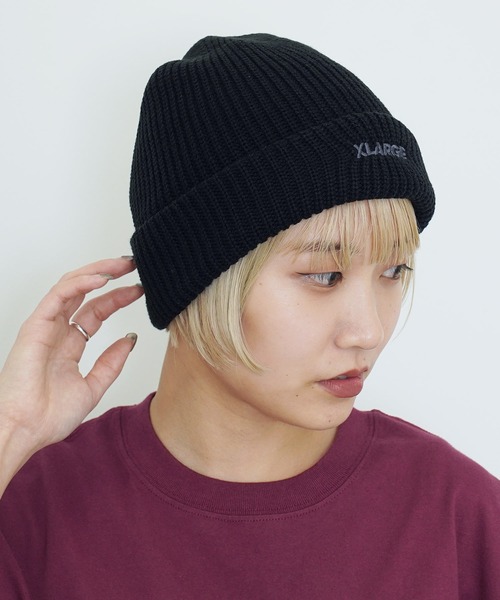 XLARGE(エクストララージ)の「XLARGE / エクストララージ SINGLE BEANIE ニット帽(ニットキャップ/ビーニー・メンズ・ブラウン/バーガンディー/グリーン/ブラック・FREE)」の21枚目の写真