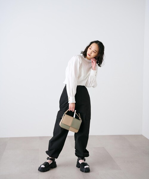 FREE'S MART(フリーズマート)の「◆タンクソールサンダル(サンダル・レディース・ブラック/ホワイト・LARGE/MEDIUM)」の7枚目の写真