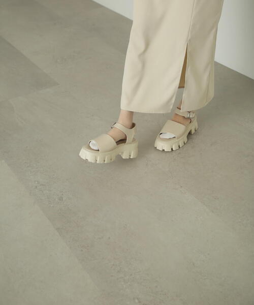 FREE'S MART(フリーズマート)の「◆タンクソールサンダル(サンダル・レディース・ブラック/ホワイト・LARGE/MEDIUM)」の19枚目の写真