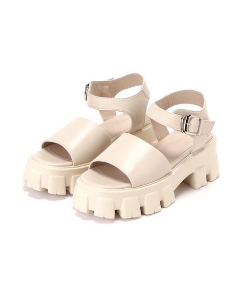 FREE'S MART(フリーズマート)の「◆タンクソールサンダル(サンダル・レディース・ブラック/ホワイト・LARGE/MEDIUM)」の1枚目の写真