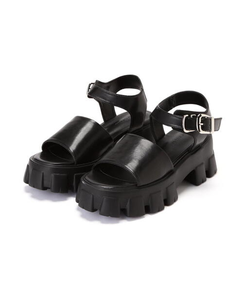 FREE'S MART(フリーズマート)の「◆タンクソールサンダル(サンダル・レディース・ブラック/ホワイト・LARGE/MEDIUM)」の2枚目の写真