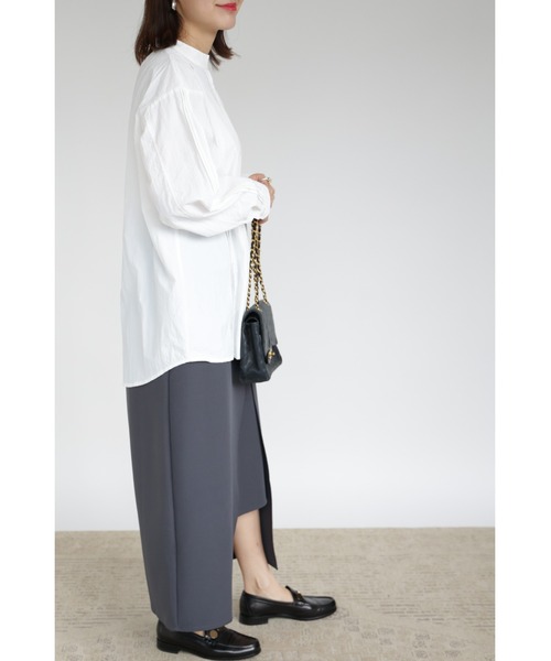 ブラウス シャツ ワッシャータフタピンクタックブラウス レディース ZOZO限定】ワッシャータフタピンタックブラウス（シャツ