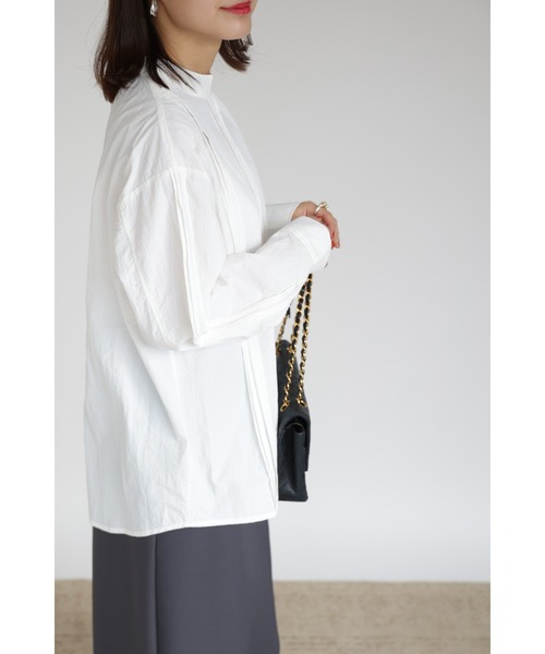 ブラウス シャツ ワッシャータフタピンクタックブラウス レディース ZOZO限定】ワッシャータフタピンタックブラウス（シャツ