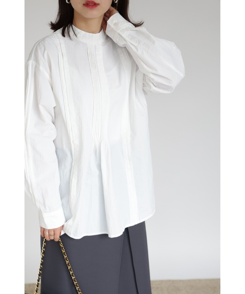 ブラウス シャツ ワッシャータフタピンクタックブラウス レディース ZOZO限定】ワッシャータフタピンタックブラウス（シャツ
