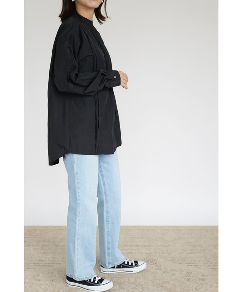 ブラウス シャツ ワッシャータフタピンクタックブラウス レディース ZOZO限定】ワッシャータフタピンタックブラウス（シャツ