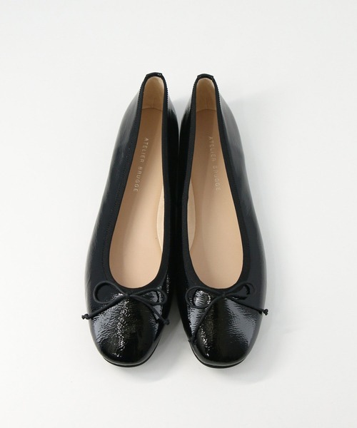 Gready Brilliant（グレディブリリアン）の「レザーバレエシューズ（バレエシューズ・レディース・ブラック/オフホワイト/シルバー・38/37/36）」の13枚目の写真