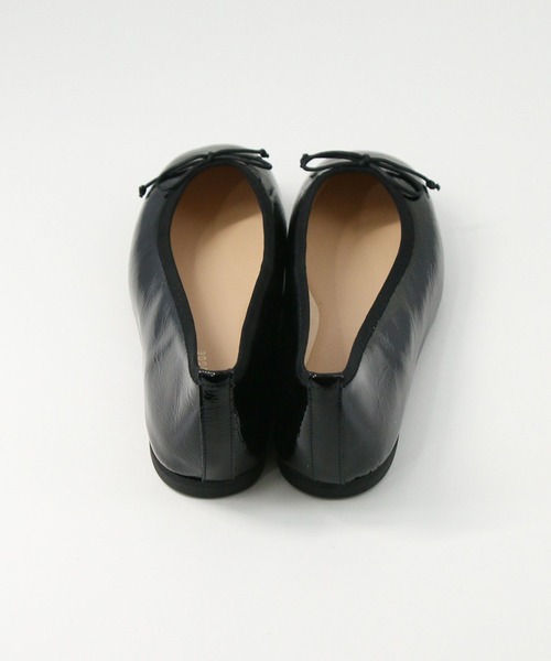 Gready Brilliant（グレディブリリアン）の「レザーバレエシューズ（バレエシューズ・レディース・ブラック/オフホワイト/シルバー・38/37/36）」の11枚目の写真