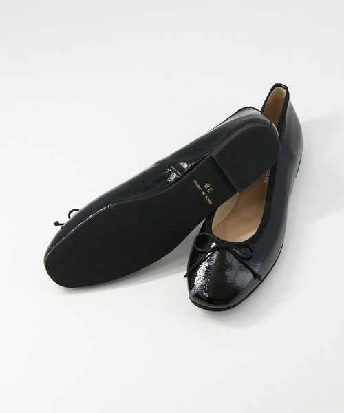 Gready Brilliant（グレディブリリアン）の「レザーバレエシューズ（バレエシューズ・レディース・ブラック/オフホワイト/シルバー・38/37/36）」の10枚目の写真