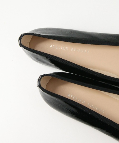 Gready Brilliant（グレディブリリアン）の「レザーバレエシューズ（バレエシューズ・レディース・ブラック/オフホワイト/シルバー・38/37/36）」の6枚目の写真