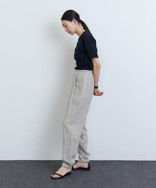 LOISIR（ロワズィール）の「グランジリネンジョガーパンツ
