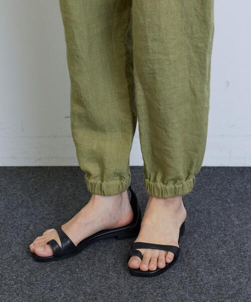 LOISIR（ロワズィール）の「グランジリネンジョガーパンツ