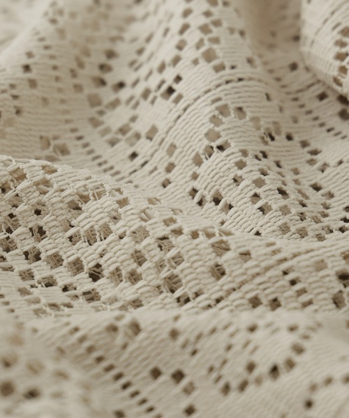 etoll.（エトル）の「クロシェレースイージーワイドパンツ（その他パンツ・レディース・ブラック/ベージュ/オフホワイト・M）」の14枚目の写真