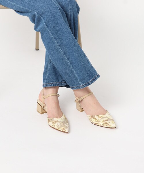 ESPERANZA(エスペランサ)の「◆太ヒールジャカード柄ミュールパンプス(サンダル・レディース・ブラック系2/ブルー系8/イエロー系8・L/LL/S/M)」の22枚目の写真