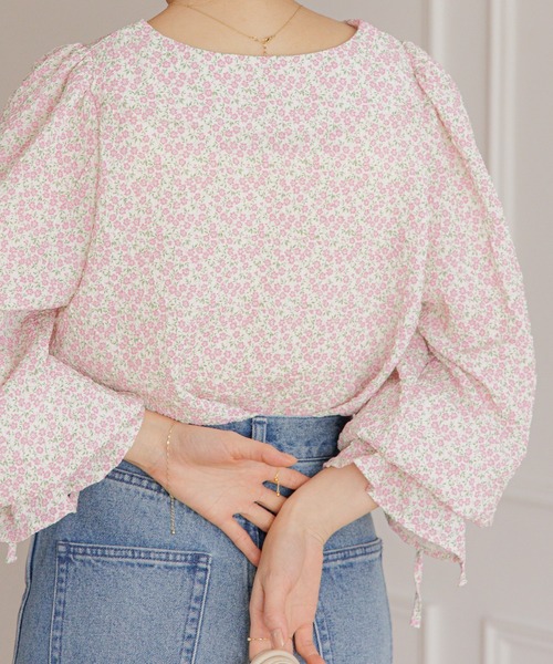 flower（フラワー）の「フレアブルームブラウス（シャツ/ブラウス・レディース・ピンク/ホワイト・FREE）」の20枚目の写真