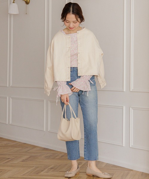 flower（フラワー）の「フレアブルームブラウス（シャツ/ブラウス・レディース・ピンク/ホワイト・FREE）」の21枚目の写真