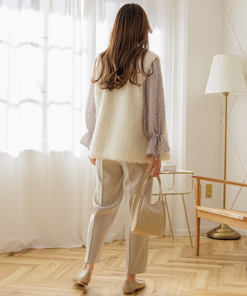 flower（フラワー）の「フレアブルームブラウス（シャツ/ブラウス・レディース・ピンク/ホワイト・FREE）」の18枚目の写真