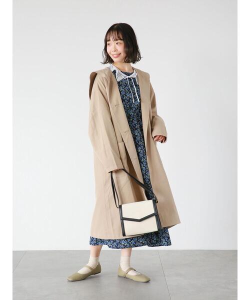 ehka sopo（エヘカソポ）の「キャンバスパイピングショルダーバッグ（ハンドバッグ・レディース・キャメル/ブラック/ブラウン・ﾌﾘ-）」の13枚目の写真