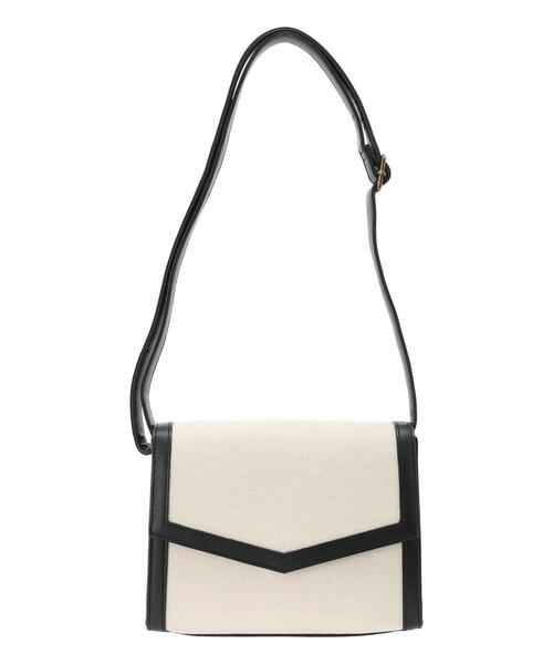 ehka sopo（エヘカソポ）の「キャンバスパイピングショルダーバッグ（ハンドバッグ・レディース・キャメル/ブラック/ブラウン・ﾌﾘ-）」の15枚目の写真