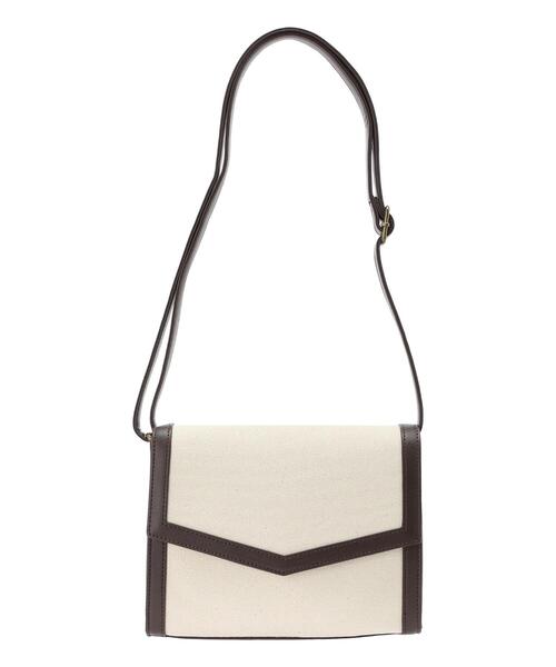 ehka sopo（エヘカソポ）の「キャンバスパイピングショルダーバッグ（ハンドバッグ・レディース・キャメル/ブラック/ブラウン・ﾌﾘ-）」の16枚目の写真