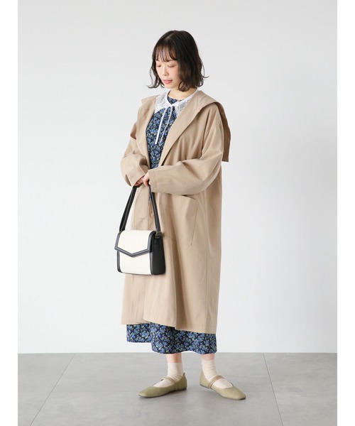 ehka sopo（エヘカソポ）の「キャンバスパイピングショルダーバッグ（ハンドバッグ・レディース・キャメル/ブラック/ブラウン・ﾌﾘ-）」の8枚目の写真