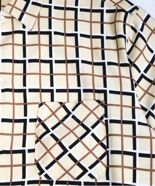 C.E.L.STORE（セルストア）の「DAN RIVER/ダンリバー CHECK BOX SS SHIRT チェックボックスSSシャツ（シャツ/ブラウス・メンズ・ベージュ/ブラック/グリーン/ブラック系・LARGE/X-SMALL/MEDIUM）」の22枚目の写真