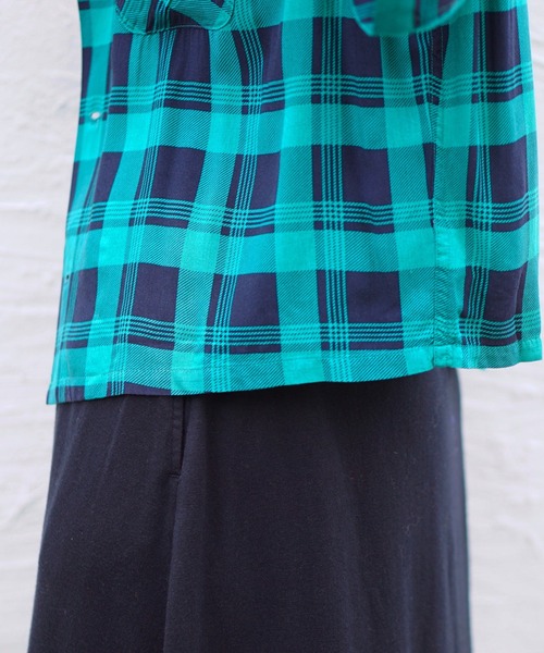C.E.L.STORE（セルストア）の「DAN RIVER/ダンリバー CHECK BOX SS SHIRT チェックボックスSSシャツ（シャツ/ブラウス・メンズ・ベージュ/ブラック/グリーン/ブラック系・LARGE/X-SMALL/MEDIUM）」の11枚目の写真