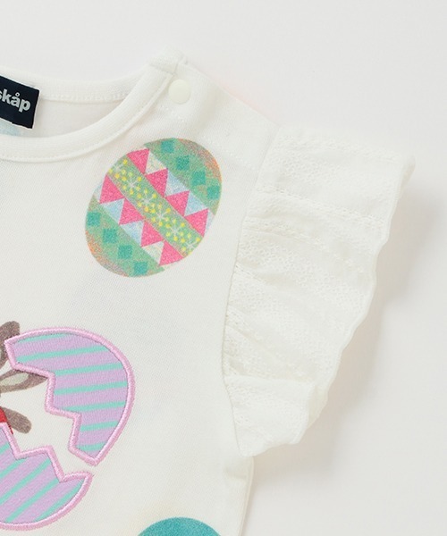 kladskap（クレードスコープ）の「【コロボックル】イースター半袖チュニック（チュニック・キッズ・ライトピンク/オフホワイト・120cm/90cm/110cm/100cm/80ｃｍ）」の14枚目の写真