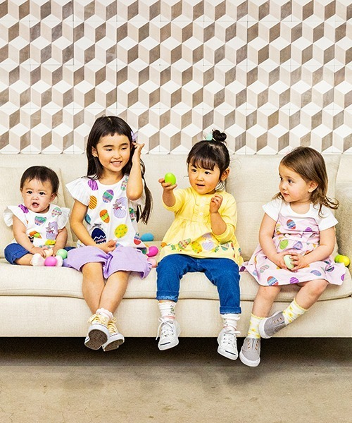 kladskap（クレードスコープ）の「【コロボックル】イースター半袖チュニック（チュニック・キッズ・ライトピンク/オフホワイト・120cm/90cm/110cm/100cm/80ｃｍ）」の10枚目の写真