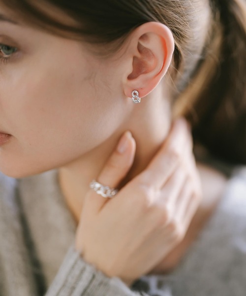 Ops.（オプス）の「ピアス 金属アレルギー対応 シルバー925 ゴールド 【kyklos-chain キクロス・チェーン】（ピアス（両耳用）・レディース・シルバー/イエローゴールド・ONE SIZE）」の20枚目の写真