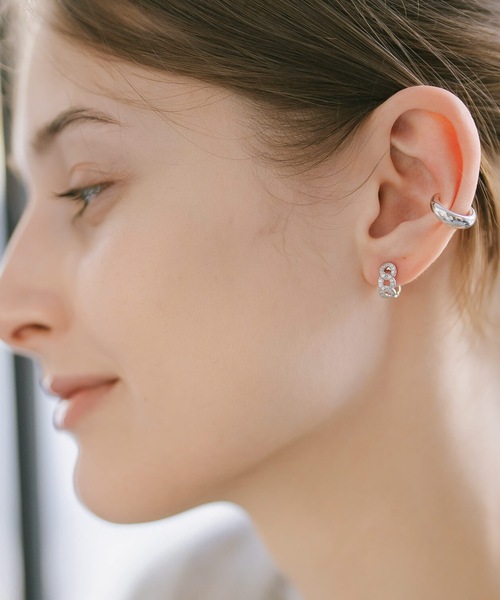 Ops.（オプス）の「ピアス 金属アレルギー対応 シルバー925 ゴールド 【kyklos-chain キクロス・チェーン】（ピアス（両耳用）・レディース・シルバー/イエローゴールド・ONE SIZE）」の18枚目の写真