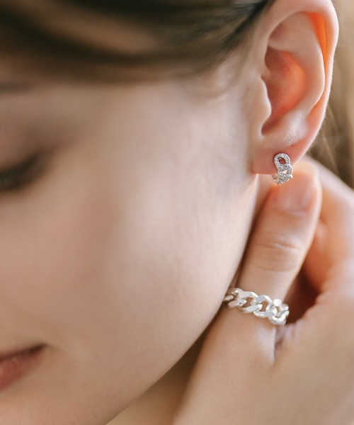 Ops.（オプス）の「ピアス 金属アレルギー対応 シルバー925 ゴールド 【kyklos-chain キクロス・チェーン】（ピアス（両耳用）・レディース・シルバー/イエローゴールド・ONE SIZE）」の17枚目の写真