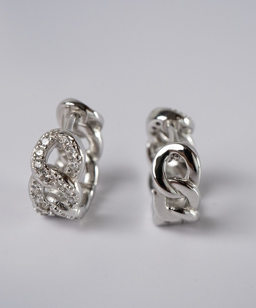 Ops.（オプス）の「ピアス 金属アレルギー対応 シルバー925 ゴールド 【kyklos-chain キクロス・チェーン】（ピアス（両耳用）・レディース・シルバー/イエローゴールド・ONE SIZE）」の15枚目の写真