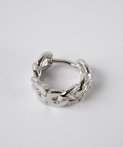 Ops.（オプス）の「ピアス 金属アレルギー対応 シルバー925 ゴールド 【kyklos-chain キクロス・チェーン】（ピアス（両耳用）・レディース・シルバー/イエローゴールド・ONE SIZE）」の14枚目の写真