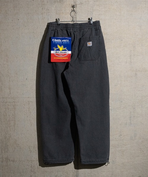 (What it isNt)ART BY MARKGONZALES(ワットイットイズント)の「【h】〔(What it isNT)art by MARKGONZALES〕10ozデニム ワイドスケーターパンツ(デニムパンツ・メンズ・ライトブルー/ブラック/インディゴブルー/ブラック系その他/ケミカルウォッシュ・MEDIUM/LARGE/X-LARGE)」の6枚目の写真