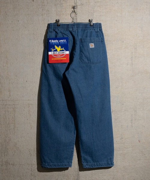 (What it isNt)ART BY MARKGONZALES(ワットイットイズント)の「【h】〔(What it isNT)art by MARKGONZALES〕10ozデニム ワイドスケーターパンツ(デニムパンツ・メンズ・ライトブルー/ブラック/インディゴブルー/ブラック系その他/ケミカルウォッシュ・MEDIUM/LARGE/X-LARGE)」の19枚目の写真