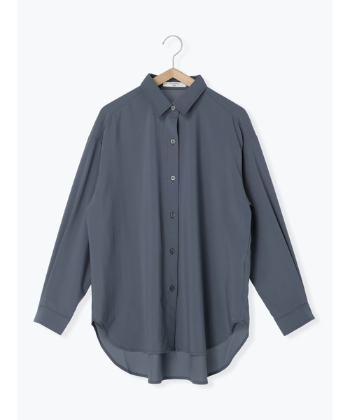 Samansa Mos2 blue（サマンサモスモスブルー）の「【接触冷感】マルチスタイルシャツ（シャツ/ブラウス・レディース・ブラック/ネイビー/オフホワイト/サックスブルー/イエロー/グリーン/チャコール・MEDIUM/LARGE）」の3枚目の写真