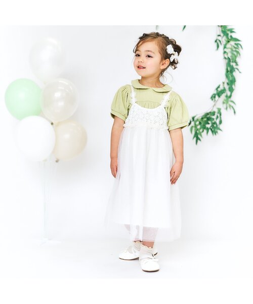 apres les cours（アプレレクール）の「レースヘアクリップセット＿アプレレクールマシェリ（バレッタ/ヘアクリップ・キッズ・アイボリー・FREE）」の4枚目の写真