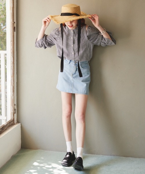 paravion（パラビオン）の「サマーハット（ハット・レディース・ベージュ/ブラック・FREE）」の4枚目の写真