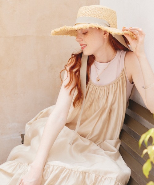 paravion（パラビオン）の「サマーハット（ハット・レディース・ベージュ/ブラック・FREE）」の9枚目の写真