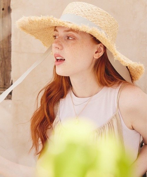 paravion（パラビオン）の「サマーハット（ハット・レディース・ベージュ/ブラック・FREE）」の18枚目の写真