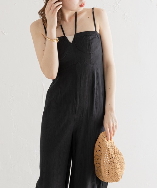 Chico（チコ）の「【SALON by Chico限定】ブラカップコンビネゾン（サロペット/オーバーオール・レディース・ホワイト/ブラック/イエロー・FREE）」の7枚目の写真