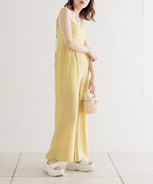 Chico（チコ）の「【SALON by Chico限定】ブラカップコンビネゾン（サロペット/オーバーオール・レディース・ホワイト/ブラック/イエロー・FREE）」の17枚目の写真