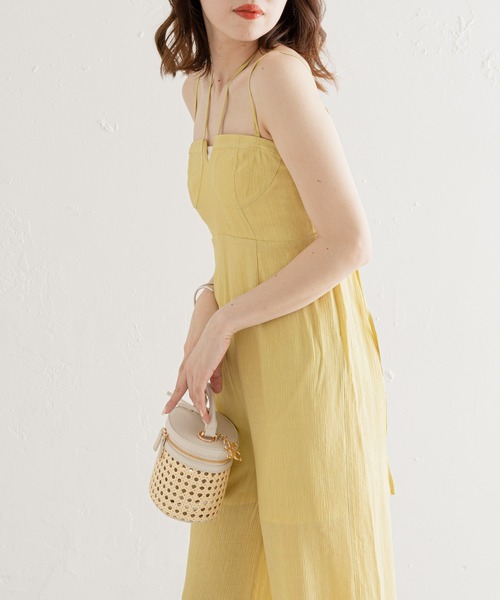 Chico（チコ）の「【SALON by Chico限定】ブラカップコンビネゾン（サロペット/オーバーオール・レディース・ホワイト/ブラック/イエロー・FREE）」の20枚目の写真