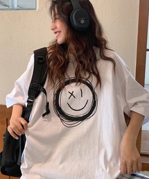 スマイリープリントTシャツ