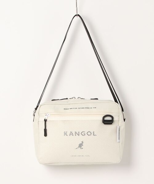 KANGOL】横型 メッシュポケット ショルダーバック（ショルダー