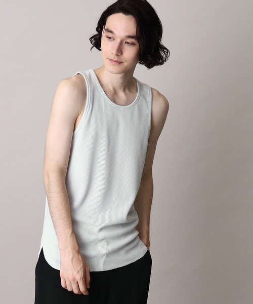 THE SHOP TK （ザ ショップ ティーケー ）の「◆エアドライラウンドタンクトップ（タンクトップ・メンズ・ホワイト/ライトグレー/ブラック・03/04/02）」の3枚目の写真