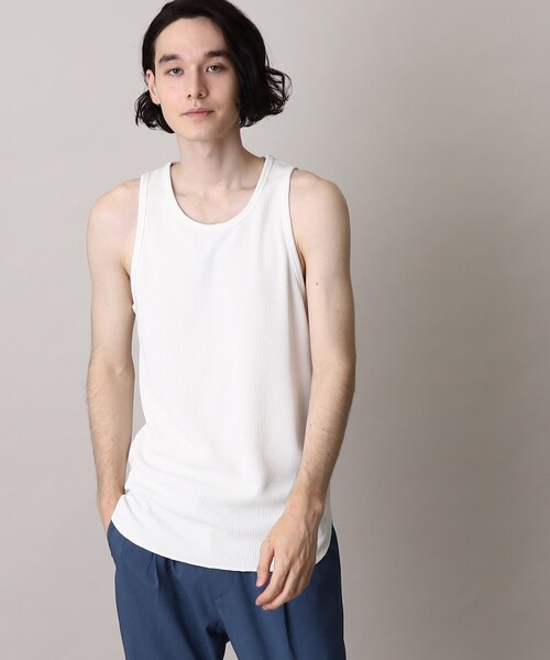 THE SHOP TK （ザ ショップ ティーケー ）の「◆エアドライラウンドタンクトップ（タンクトップ・メンズ・ホワイト/ライトグレー/ブラック・03/04/02）」の6枚目の写真