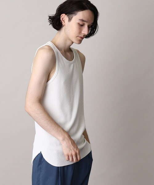 THE SHOP TK （ザ ショップ ティーケー ）の「◆エアドライラウンドタンクトップ（タンクトップ・メンズ・ホワイト/ライトグレー/ブラック・03/04/02）」の8枚目の写真